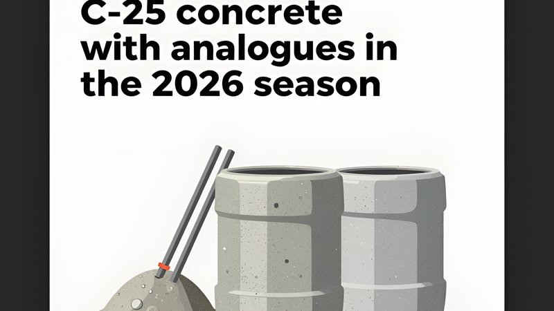 Сравнение характеристик бетона С-25 с аналогами для строительства в Санкт-Петербурге от компании БауШтелл